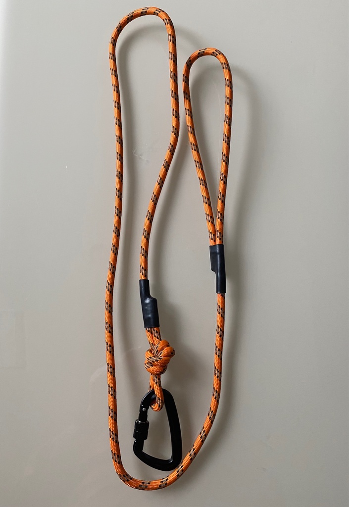 Οδηγός με κορδόνι ιμάντα Carabiner ΠΟΡΤΟΚΑΛΙ