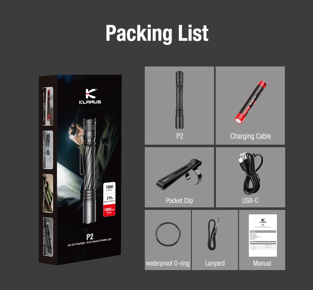 Φακός KLARUS P2