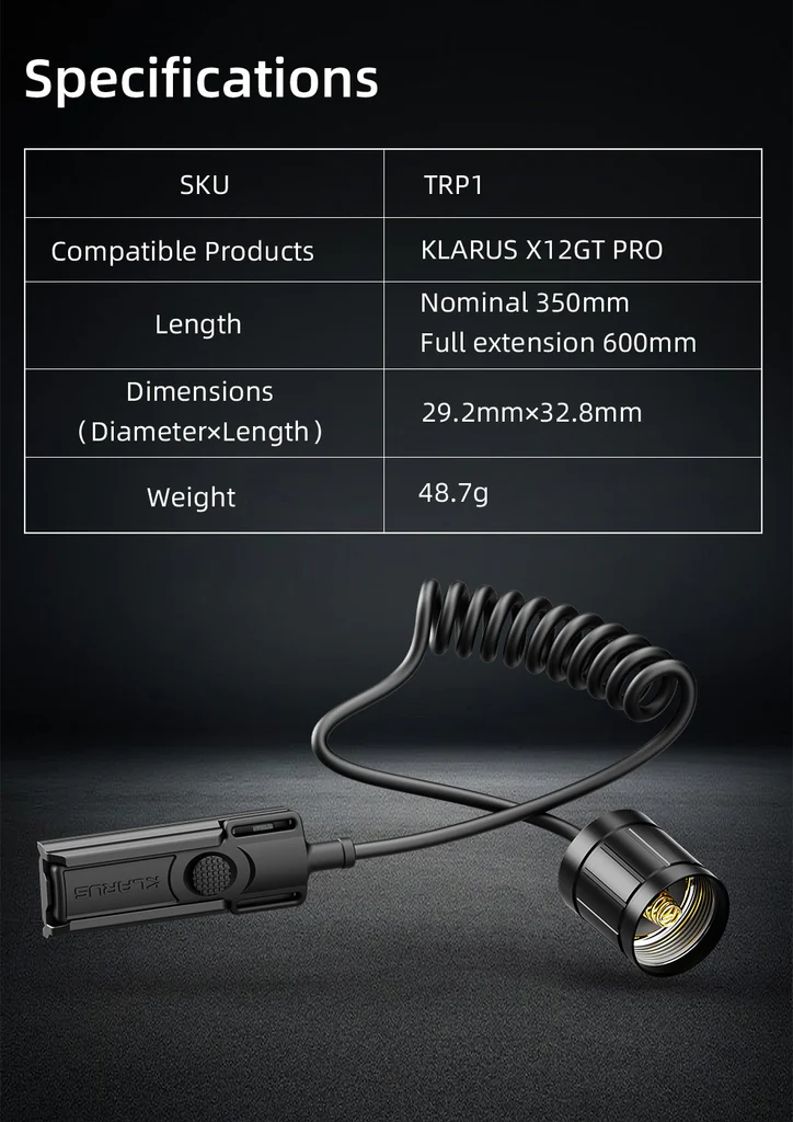 ΔΙΑΚΟΠΤΗΣ ΜΕ ΣΠΙΡΑΛ KLARUS TRP1