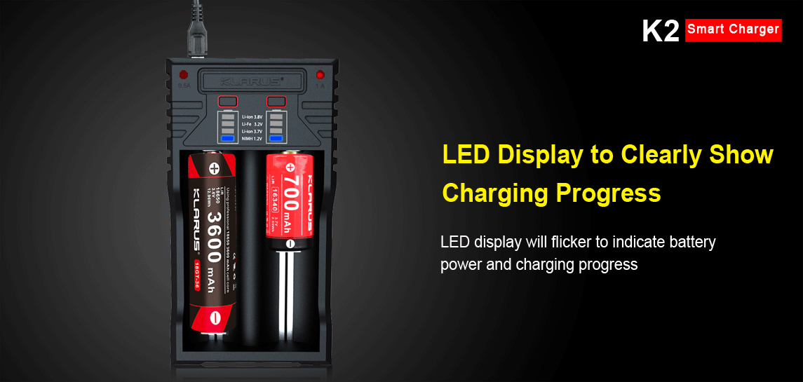 ΦΟΡΤΙΣΤΗΣ ΜΠΑΤΑΡΙΩΝ KLARUS K2