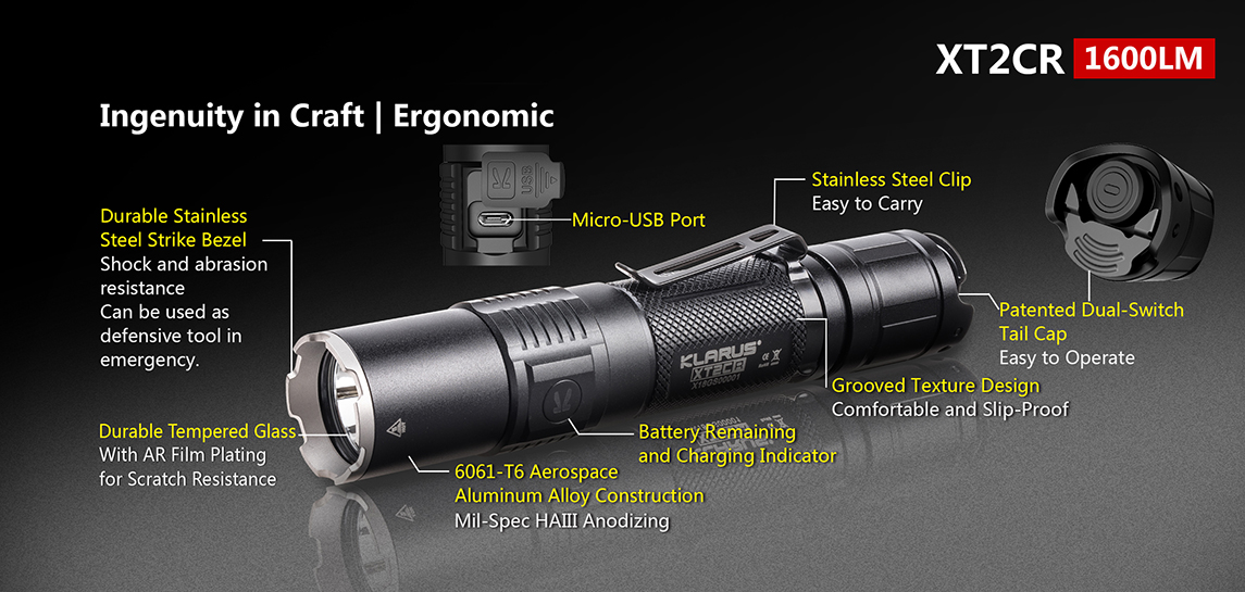 ΦΑΚΟΣ KLARUS XT2CR