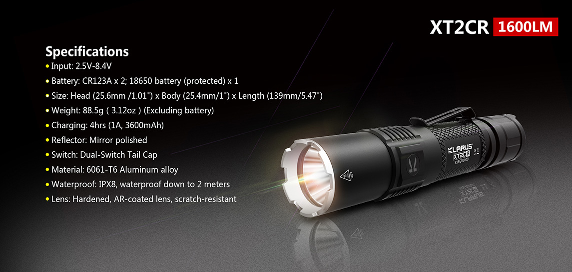 ΦΑΚΟΣ KLARUS XT2CR